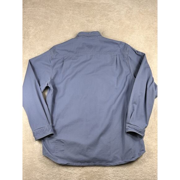 Carhartt Shirt Men’s XL Blue FRS160 MBL Flame Resistant CAT2 Long Sleeve Shirt - Picture 2 of 8